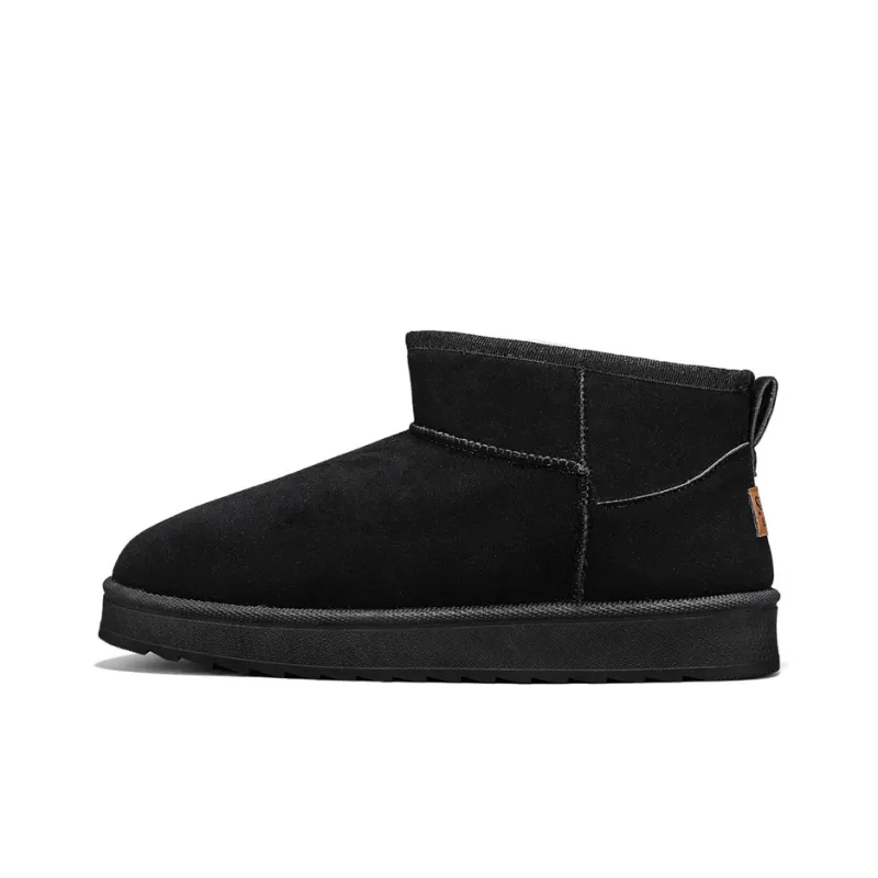 CVOJOO Fleece Lined Fall And Winter Ankle Boots Warm Height Increasing Short Snow Boots Unisex-7