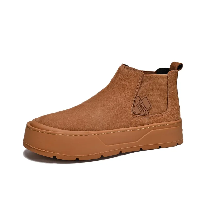 Crocodile Short Chelsea Boots Men's-2