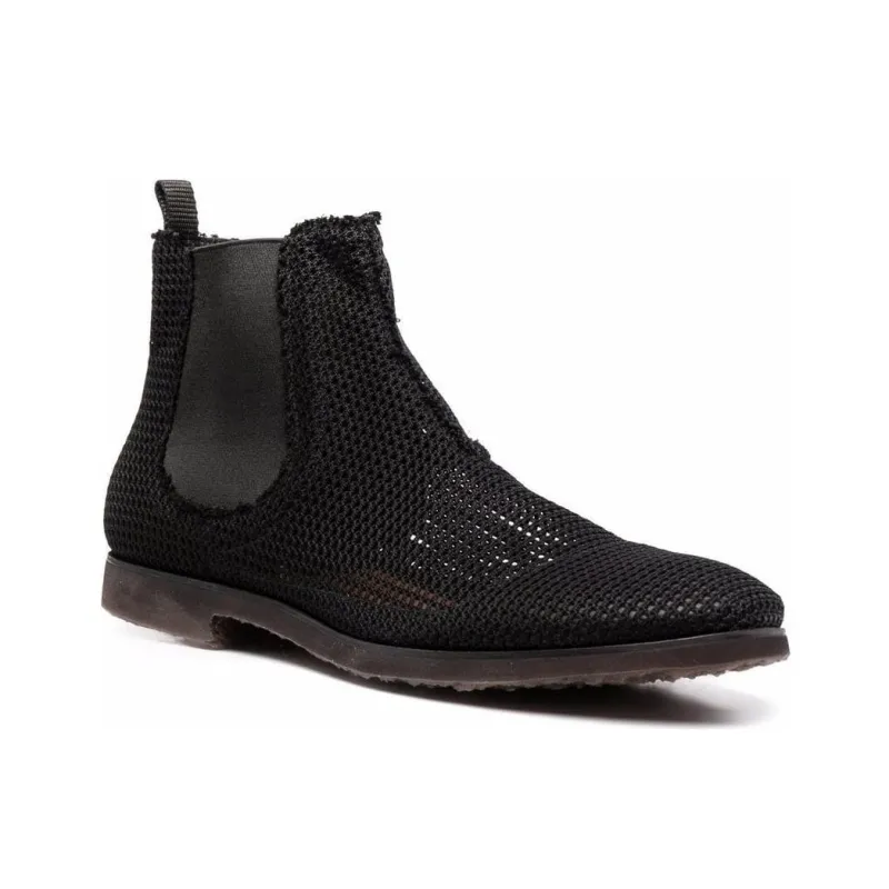PREMIATA Short Chelsea Boots Men's Black-1