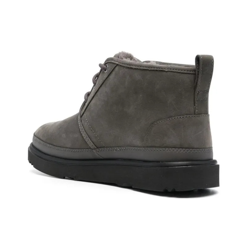 UGG Ankle-Length Snow Boots Men's Gray-3