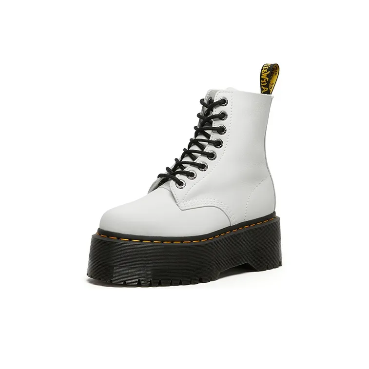Dr. Martens 1460 Pascal Pisa Martin Boots White Women's-1