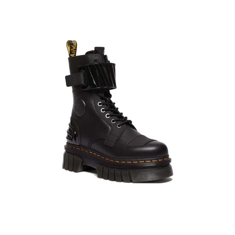 Dr. Martens Dr.Martens Audrick 10 Eye Alternative Leather Lace Up Boots 'Black' Women's-1