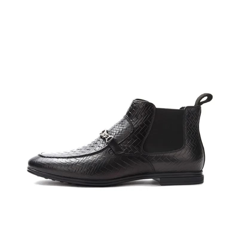Satchi Chelsea Boots Men Black-0