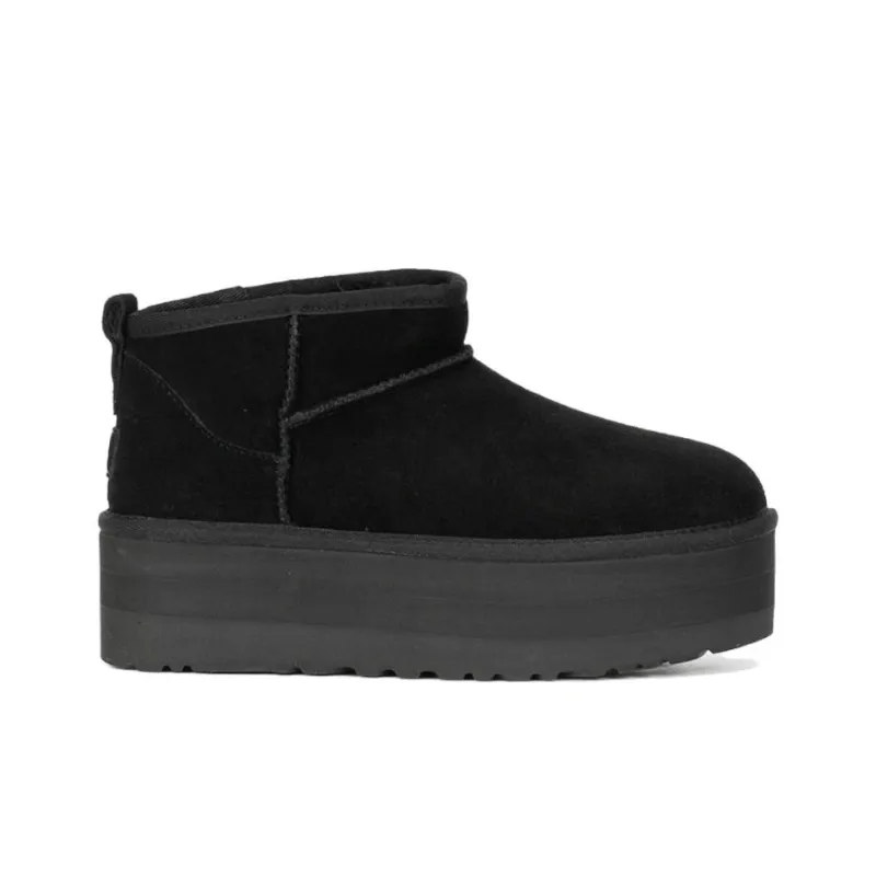 UGG Warm And Wear Resistant Short Snow Boots Women's Black-1