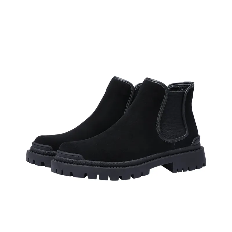 ELLE HOMME Crew Chelsea Boots Men's Black-1