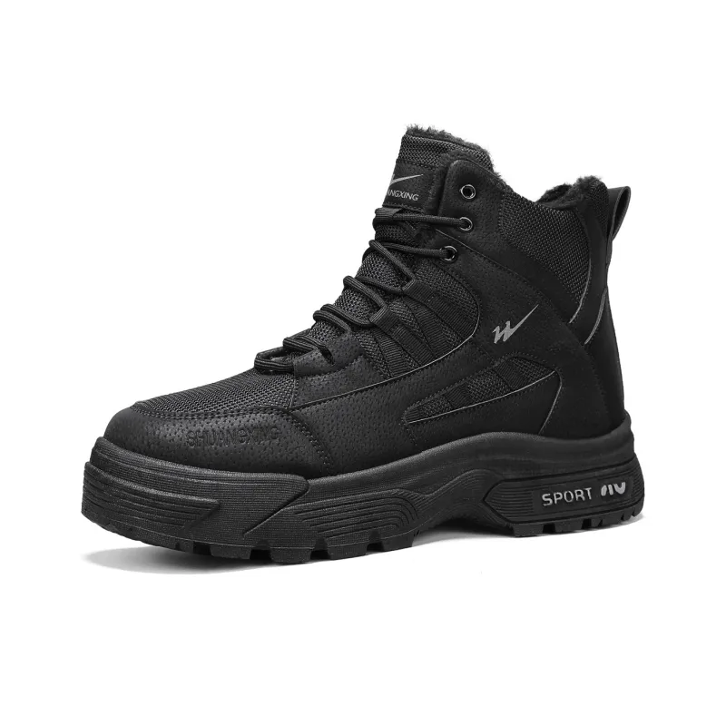 Binary Short Martin Boot 5.5CM Men's Black-2