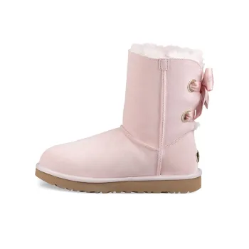 UGG Customizable Bailey Bow Short Fleece Lined Pink Red Women's