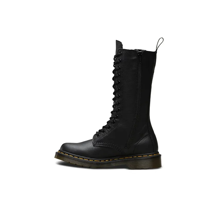 Dr.Martens 1B99 Leather Mid Calf Boot 'Black Virginia' Women's-0