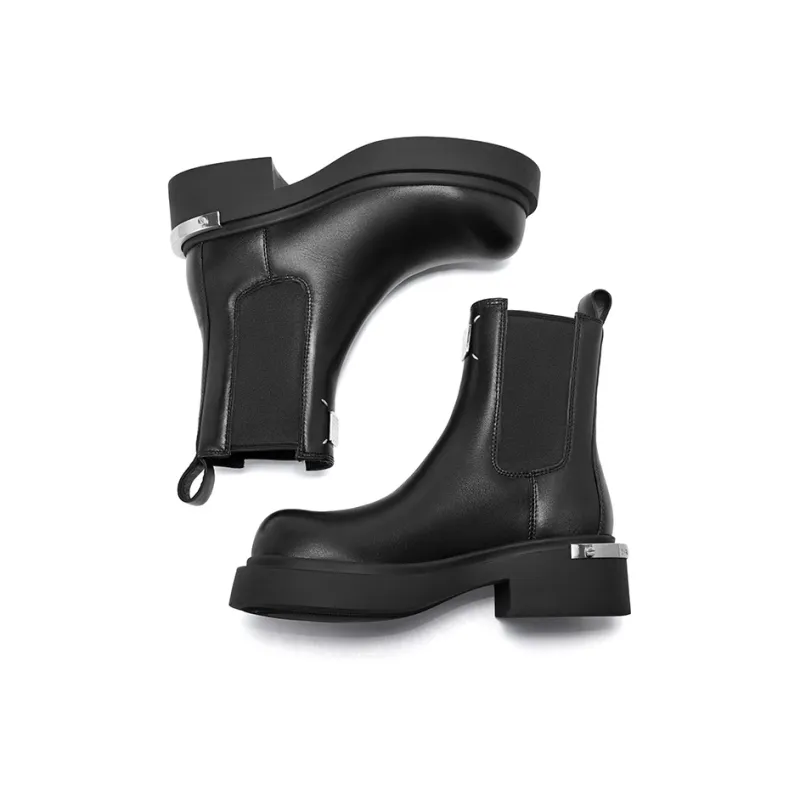 CHERYKALLY Chelsea Boots 5cm Women's Ecru-8