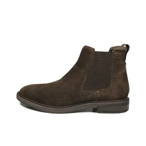 Clarks Chelsea Boots Men Dark Brown