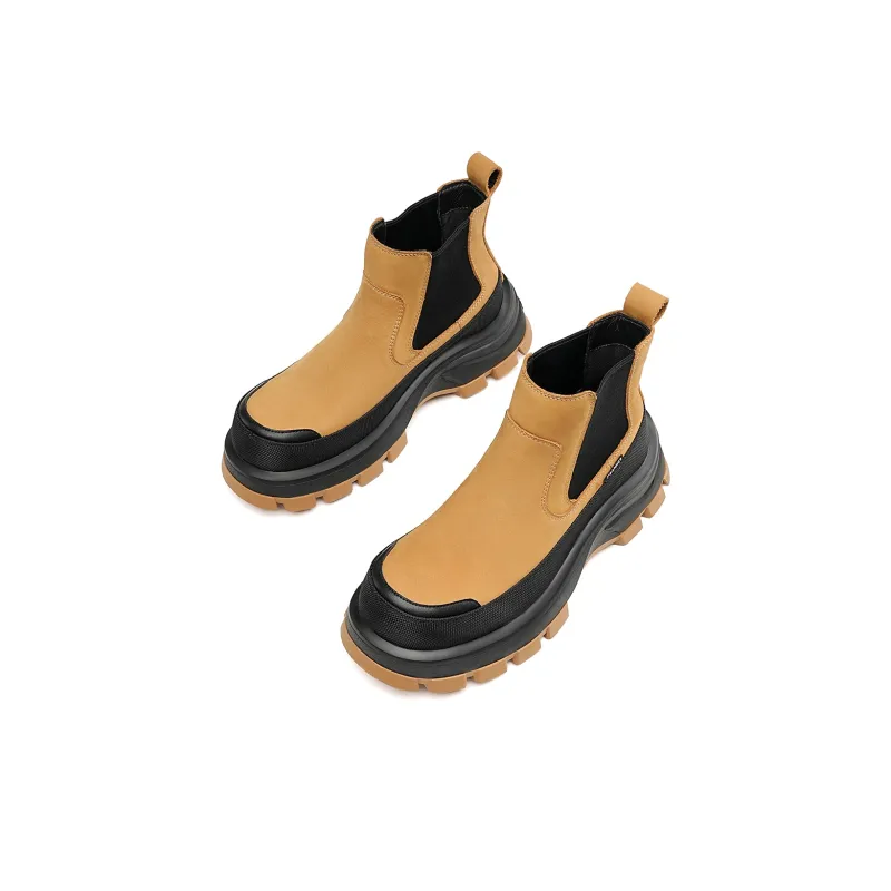 C°BANNER Short Chelsea Boots Men's Yellow-3
