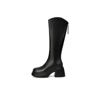 OMS Knee high Boots Women's Black, Khaki