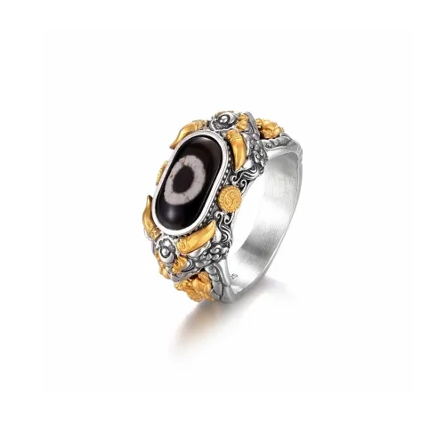 Three Blessings Of Happiness 925 Sterling Silver Rings Unisex