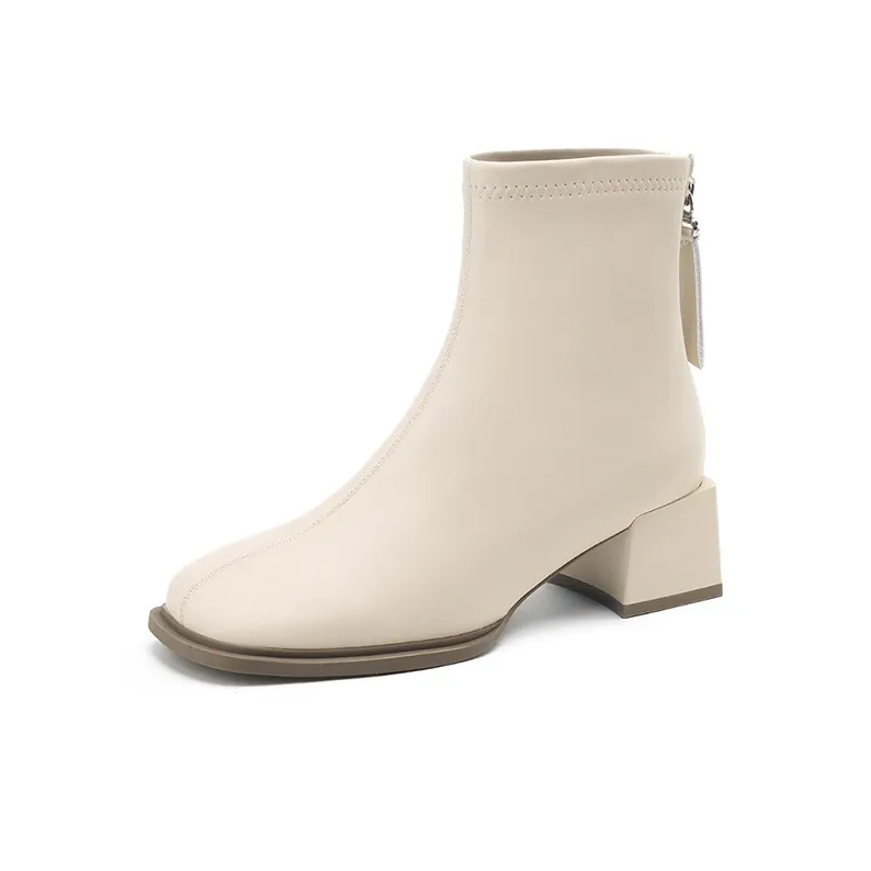 JOSINY Ankle Boots 4.8cm Women's Ecru-1