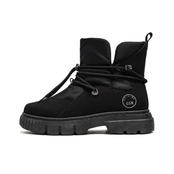 GAISIMA Knee High Martin Boot Men's Black