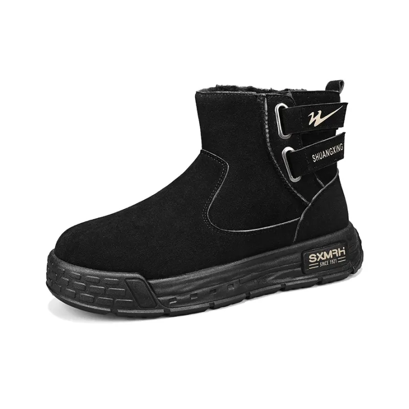Binary Thermal Waterproof Abrasion Resistant Short Snow Boots Men's Black-1