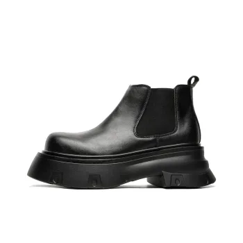 V ZERO FIVE Short Chelsea Boots Men's Black