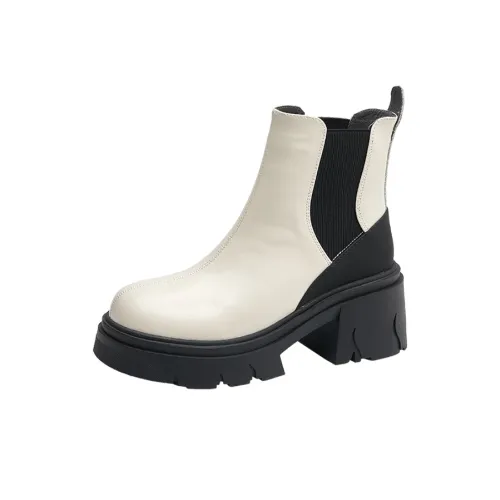 SANTA BARBARA POLO & RACQUET CLUB Short Chelsea Boots Women's Beige