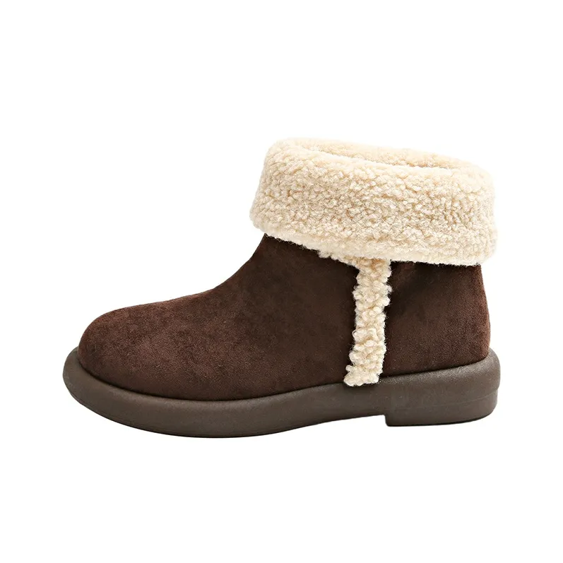 CAHHRRN Warm Short Snow Boots Women's-4