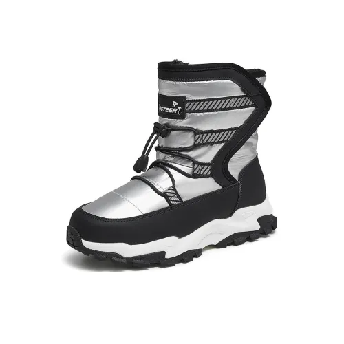 CAMEL Wear-Resistant Crew Snow Boots Women's