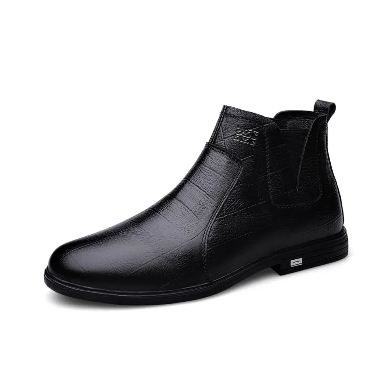 Mulinsen Ankle Boots Men Black/Dark Brown-1