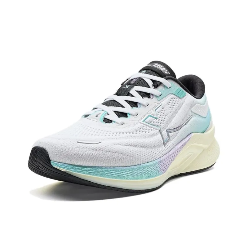 XTEP Tank Cheng 2.0 Wear Resistant Coverage Low Top Casual Running Shoes Women's White Cyan-1
