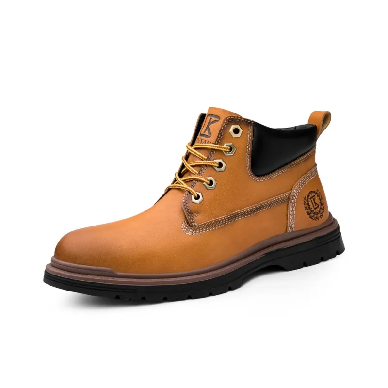 CKVUSAMG Short Martin Boot Unisex Light Brown-1