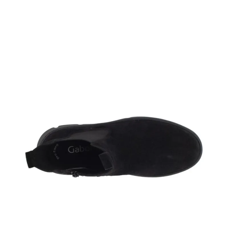 Gabor Ankle Boots Women's Black Gray-3