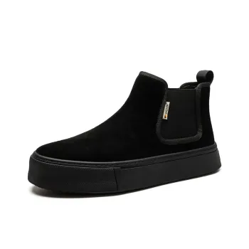 SHOUBA Short Chelsea Boots Men's Black
