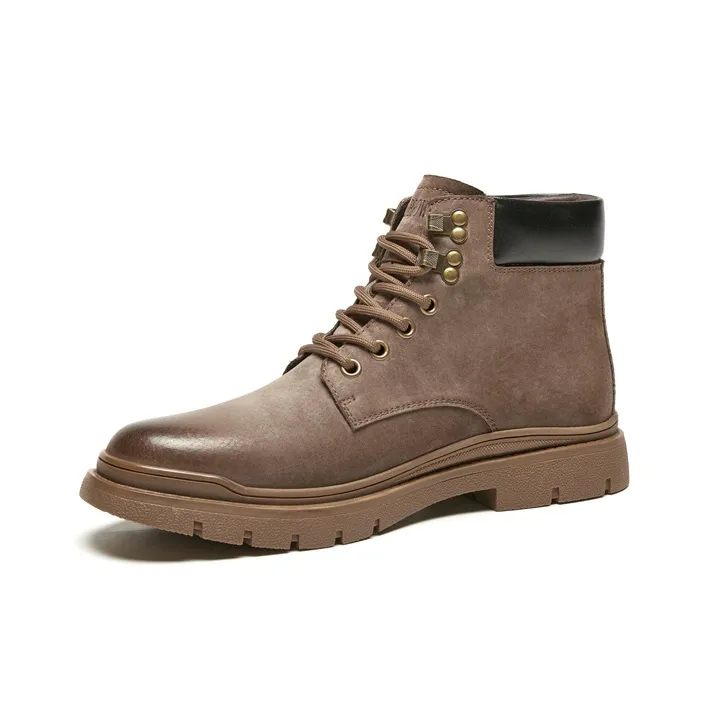 VICKI BROWN Jeans Abrasion Resistant Slip Resistant Ankle Length Outdoor Boots Men's Khaki-2