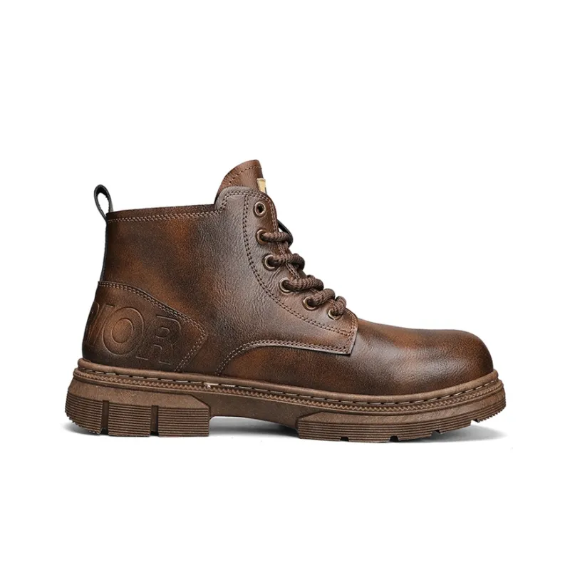 Warrior Short Martin Boot Men's Brown-1