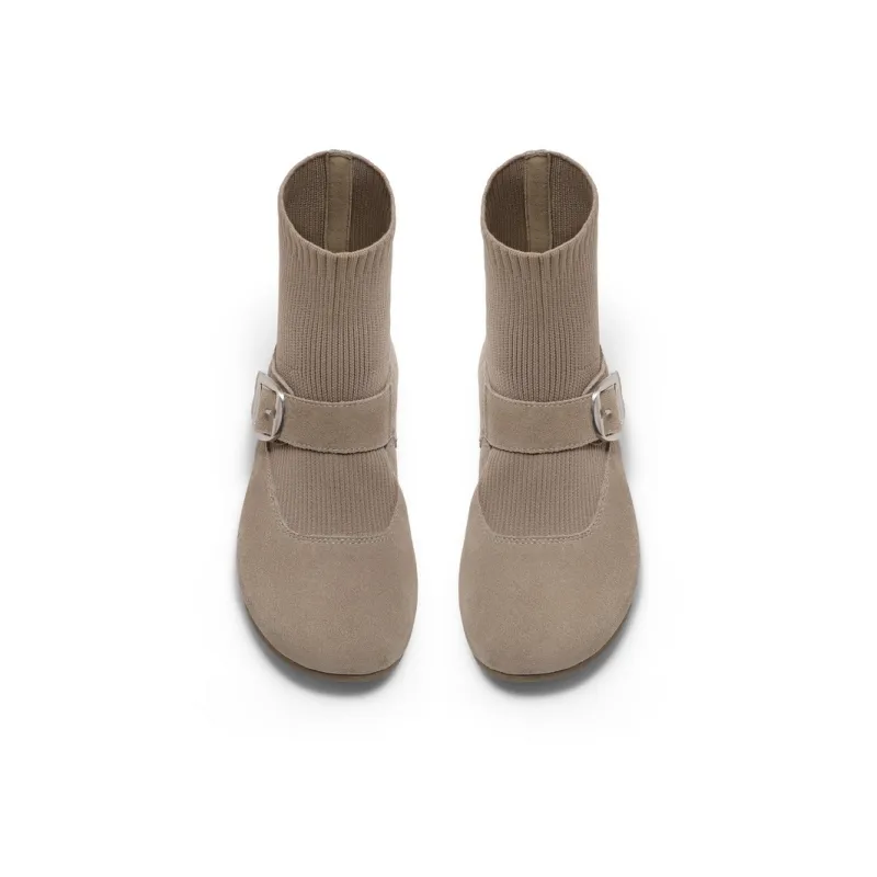 BELLE Ankle Boots 3cm Women's Gray-2
