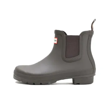 HUNTER Short Chelsea Boots Women's Khaki