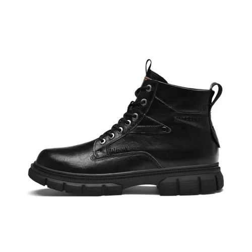 Wen Nai Short Martin Boot Men's Black