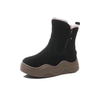 POOQ Warm Slip Resistant Short Snow Boots Women's