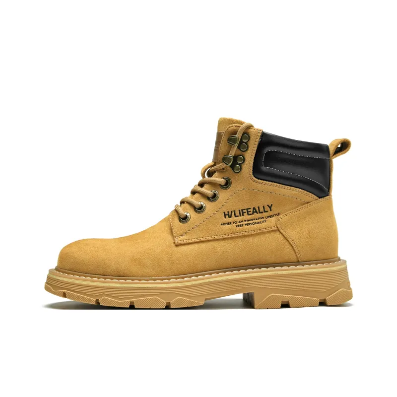 HLA Wear-Resistant Short Outdoor Boots 3.5cm Men's-36