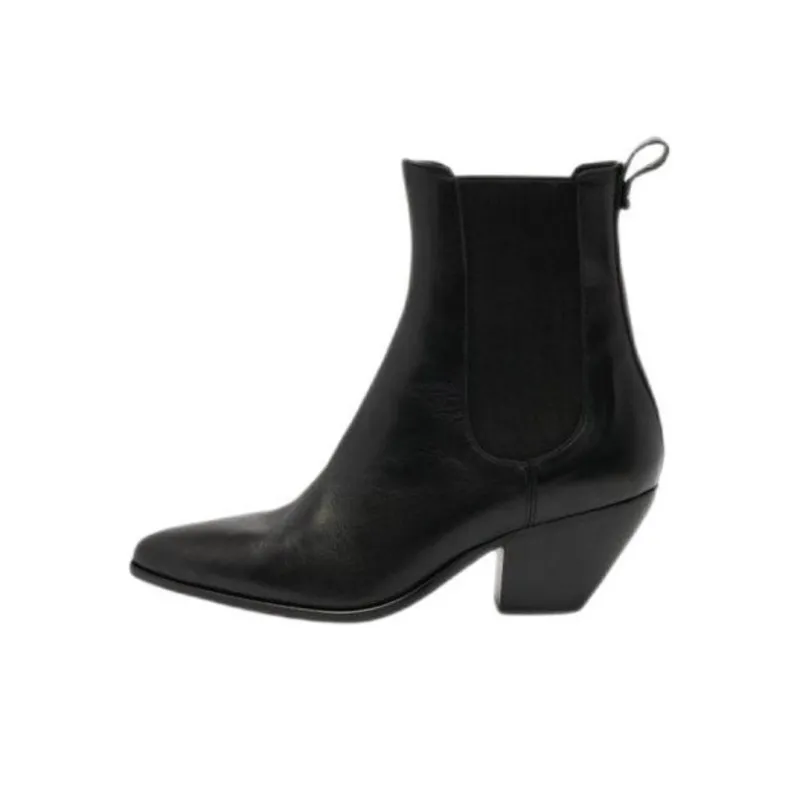 Sandro Ankle Length Chelsea Boots Women's Black-0