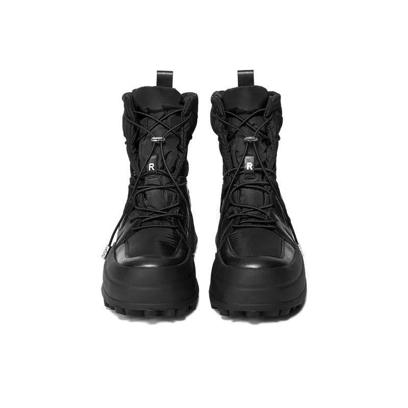 R'AZZURRO 15cm Lightweight Feather Snow Boots Women's Black-2