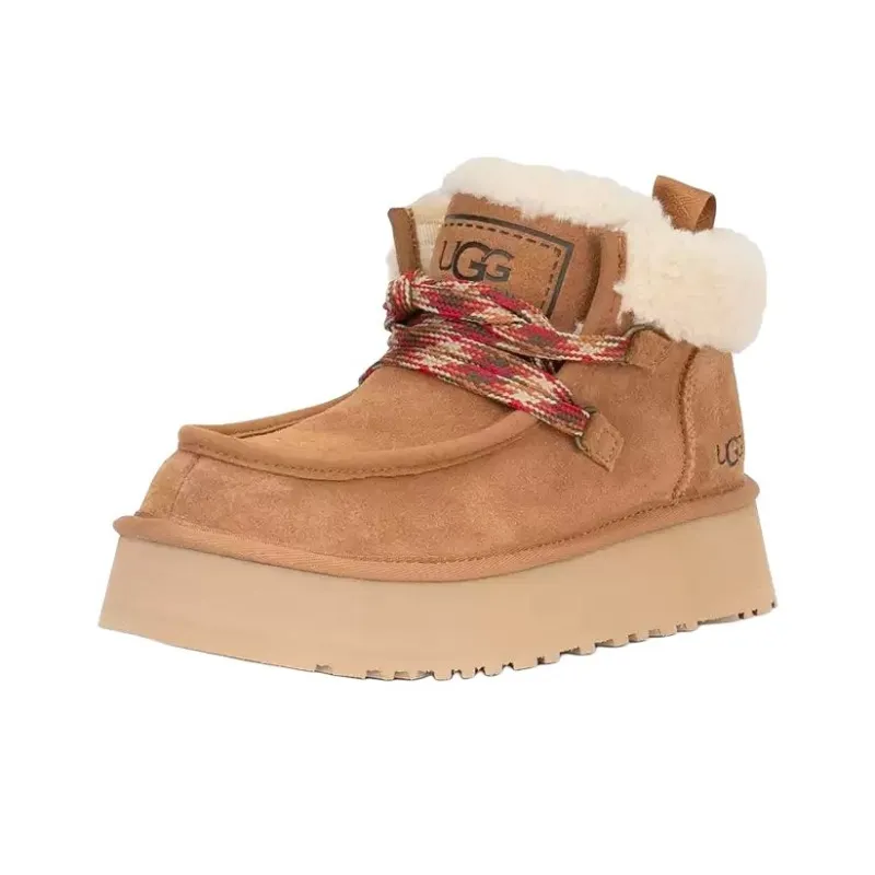 UGG Warm And Wear Resistant Short Snow Boots Women's Chestnut-1