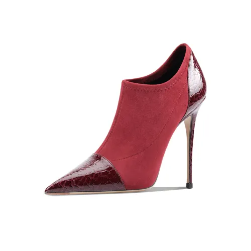Suyymakk Ankle Boots Women's Burgundy