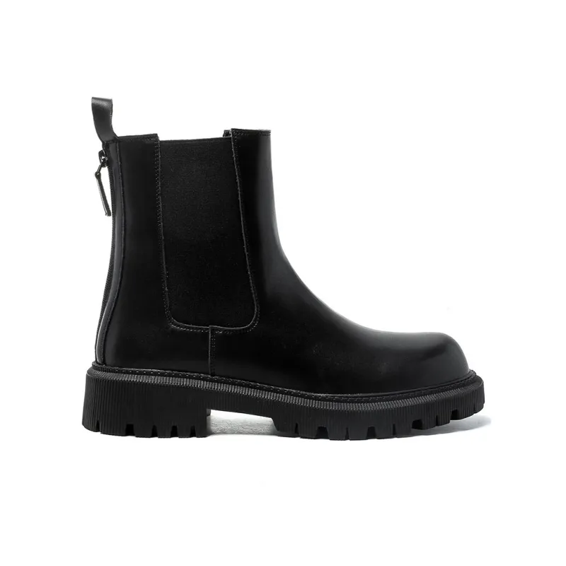 Cachiotti KAQIAODI Knee High Chelsea Boots Men's Black-4