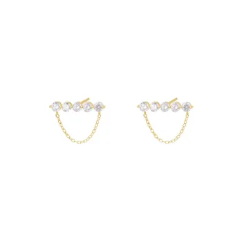 MONI JEWELLERY S925 Silver Stud Earrings Women's
