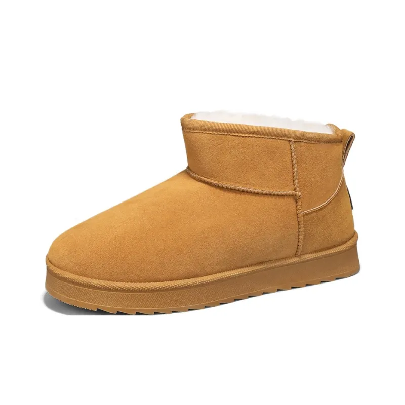 CVOJOO Fleece Lined Fall And Winter Ankle Boots Warm Height Increasing Short Snow Boots Unisex-2