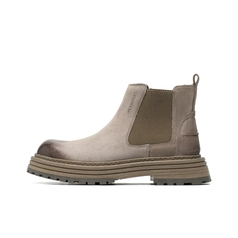 C°BANNER Short Chelsea Boots Men's Khaki-0