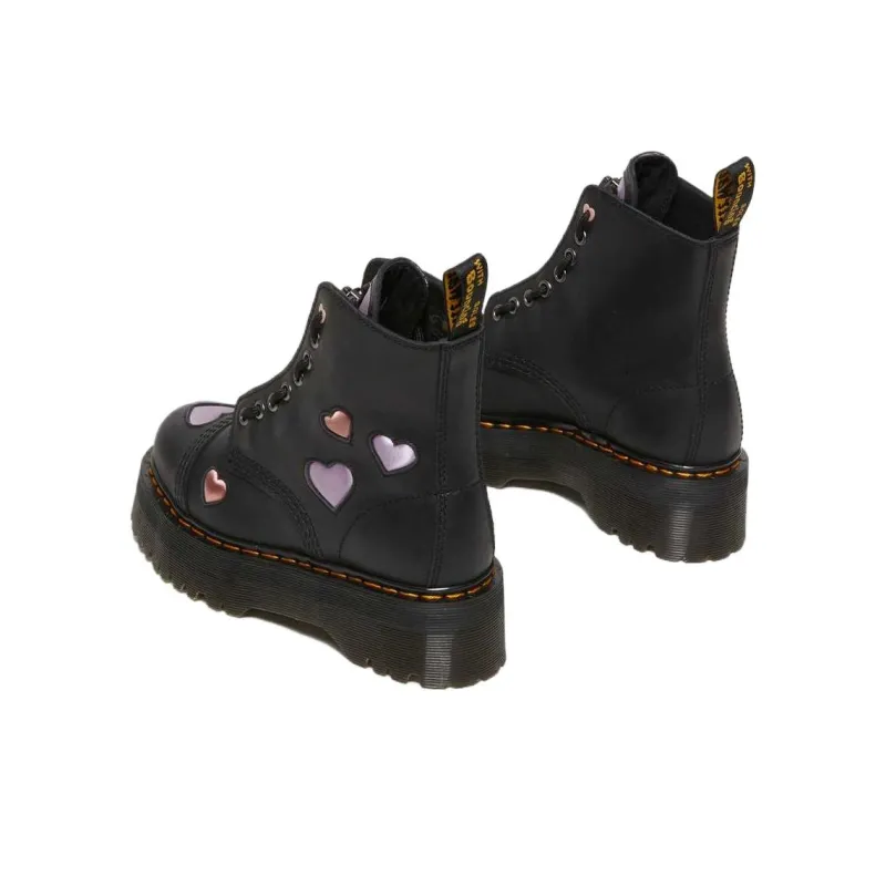 Dr.Martens SINCLAIR Short Martin Boot Women's Black-3