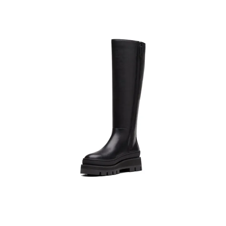 Clarks Knee-High Boots High Boots Women's Black-1
