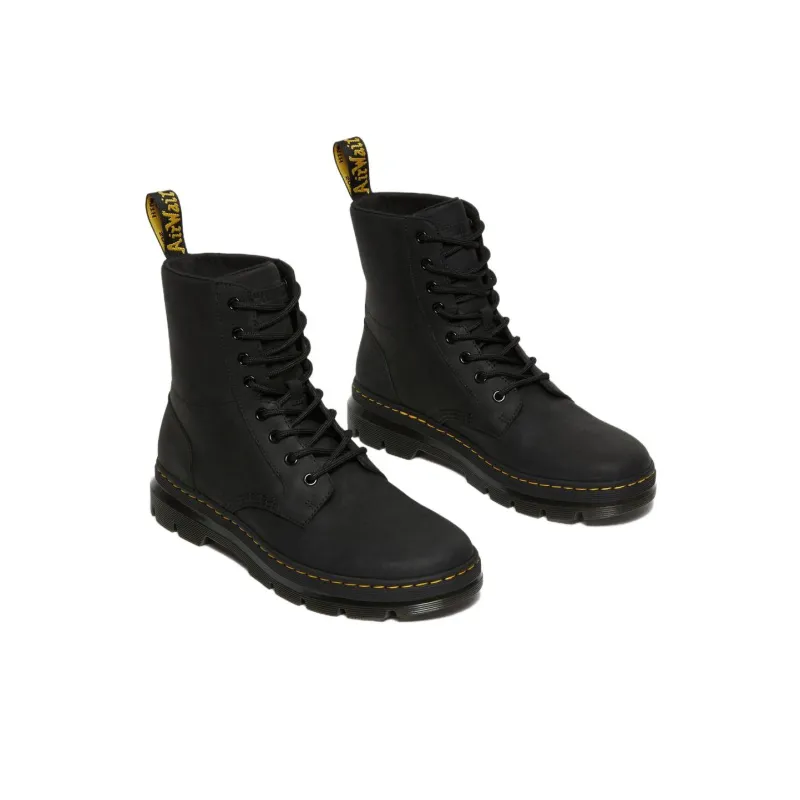 Dr. Martens Combs Leather Casual Boots 'Black'-3