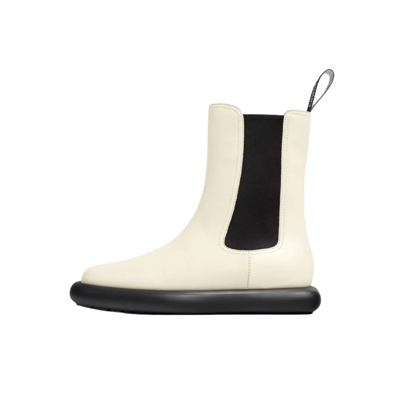CAMPER Onda Short Chelsea Boots Women's White-0