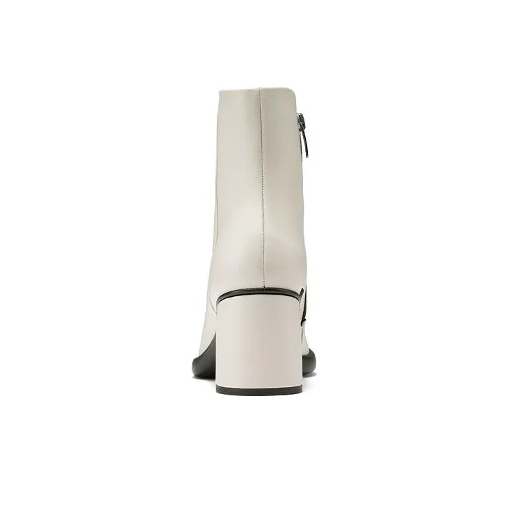 Ecco Ankle Boots 7cm Women's White-3