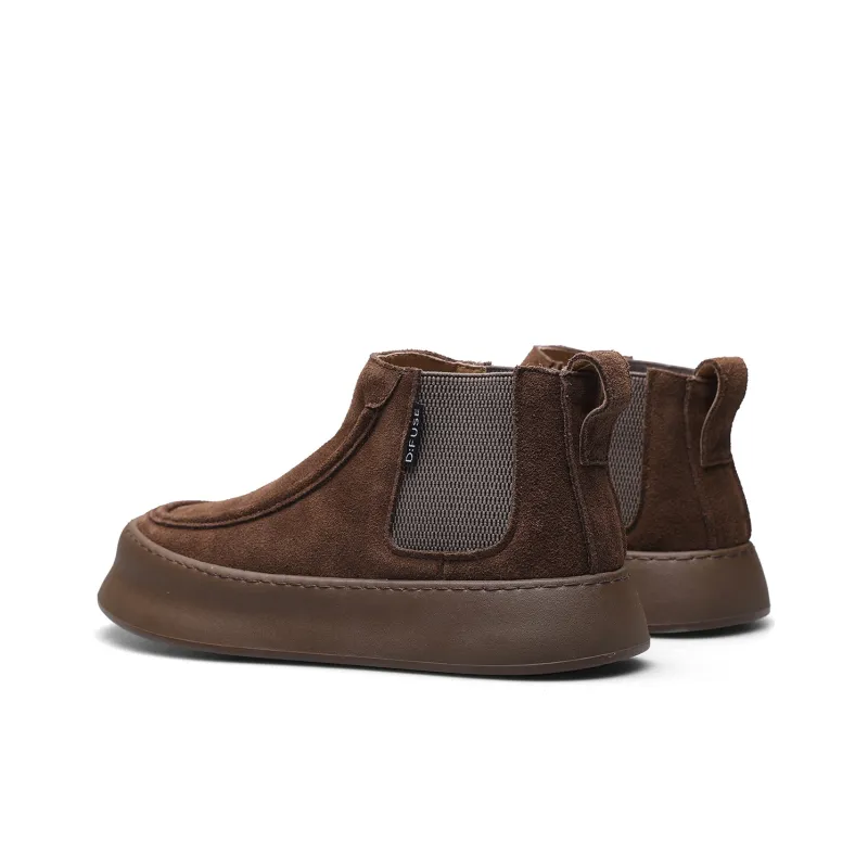 D FUSE SCANDINAVIA Men's Shoes Short Chelsea Boots Men's Black-9
